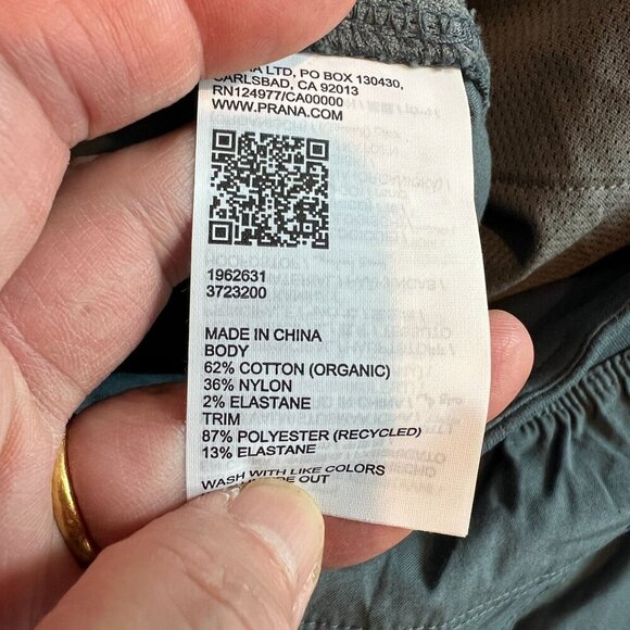 ***SOLD***prAna KANAB Womens Stretch Knit Waistband Organic Cotton Pant SMALL - Picture 8 of 12